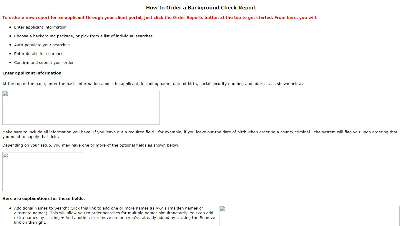 How to Order a Background Check Report - InfoCheckUSA